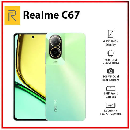 Realme C67 Ram 6/8 GB Rom 128 GB Global Version Original