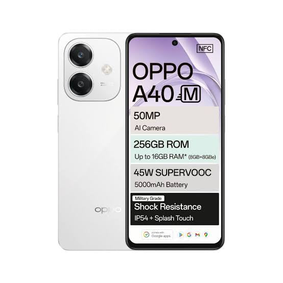 Oppo A40M Global Version Up To 16 GB Ram (8GB + 8GBe)  Rom 256 Original